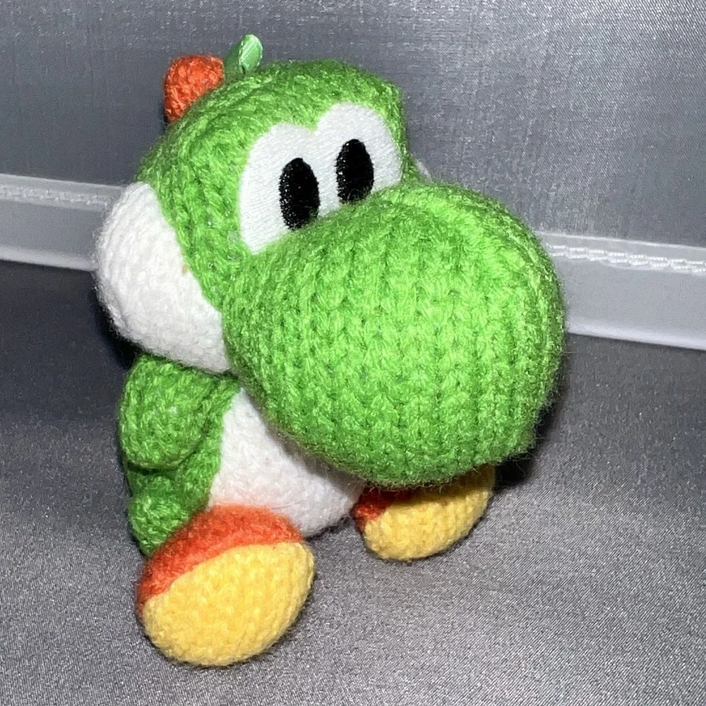 Yoshi Nintendo Switch Amiibo Yoshi's Woolly World Green Yarn 3DS WII U Toy Rare
